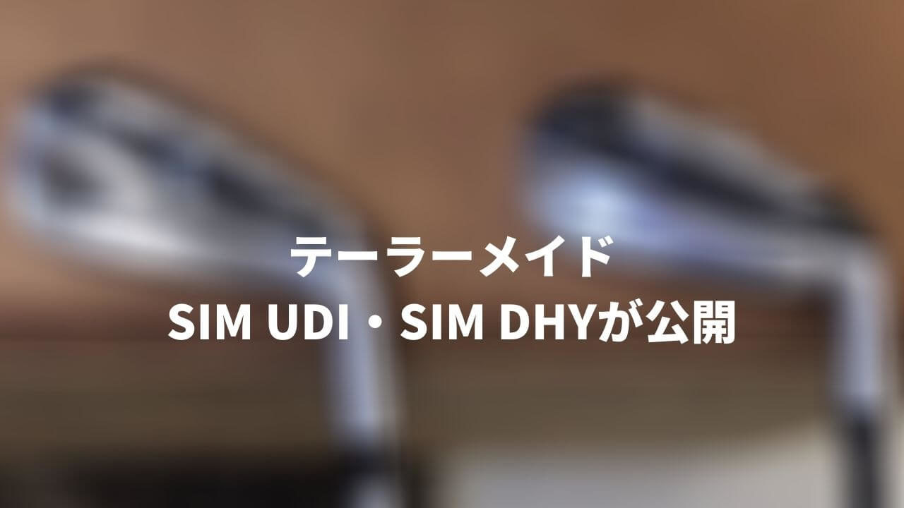 テーラーメイドSIM UDI DHY