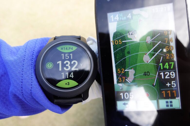 ゴルフバディaim W12時計型ゴルフナビの精度検証3