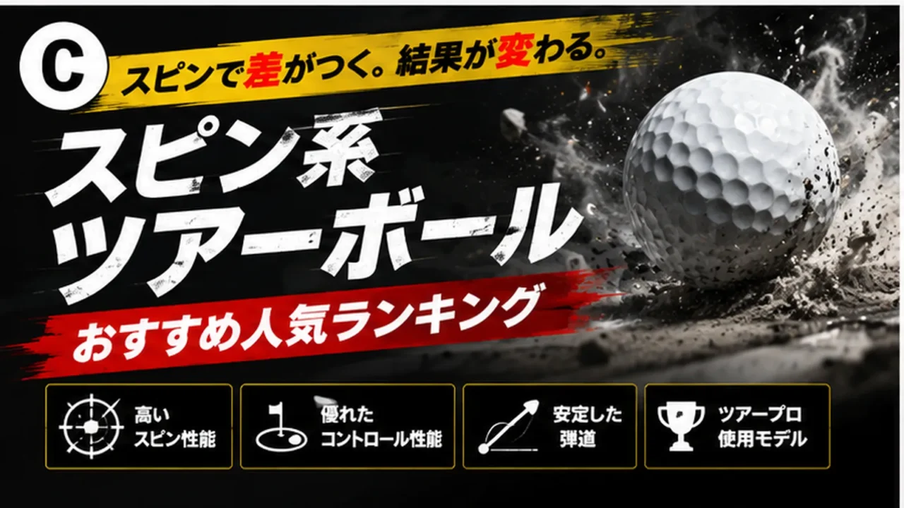 【スピン系ツアータイプ】ゴルフボールおすすめ人気ランキング