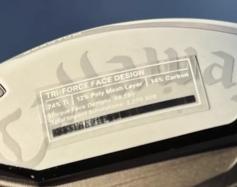 キャロウェイ Quantumドライバーのフェースは3つの素材による「ハイブリッド・コンポジットフェース」か