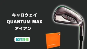 キャロウェイクアンタムMAX アイアン試打評価