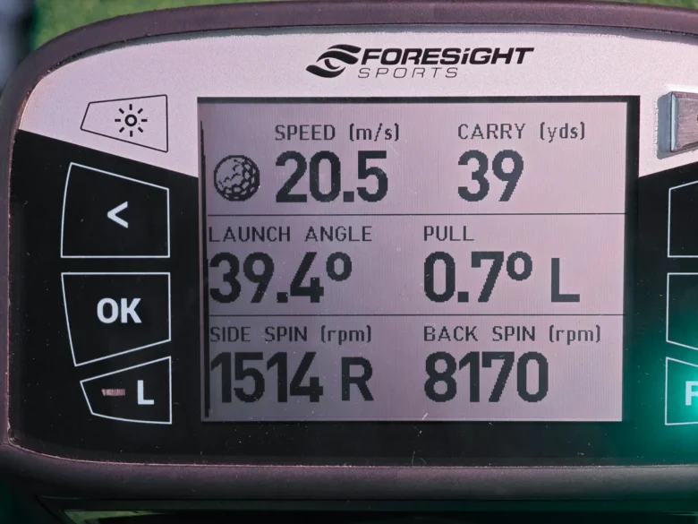 キャロウェイ X FORGEDウェッジ2026のGCQuad計測データ2