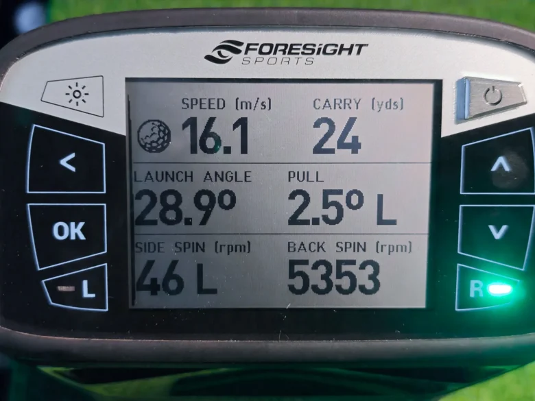 キャロウェイ X FORGEDウェッジ2026のGCQuad計測データ14