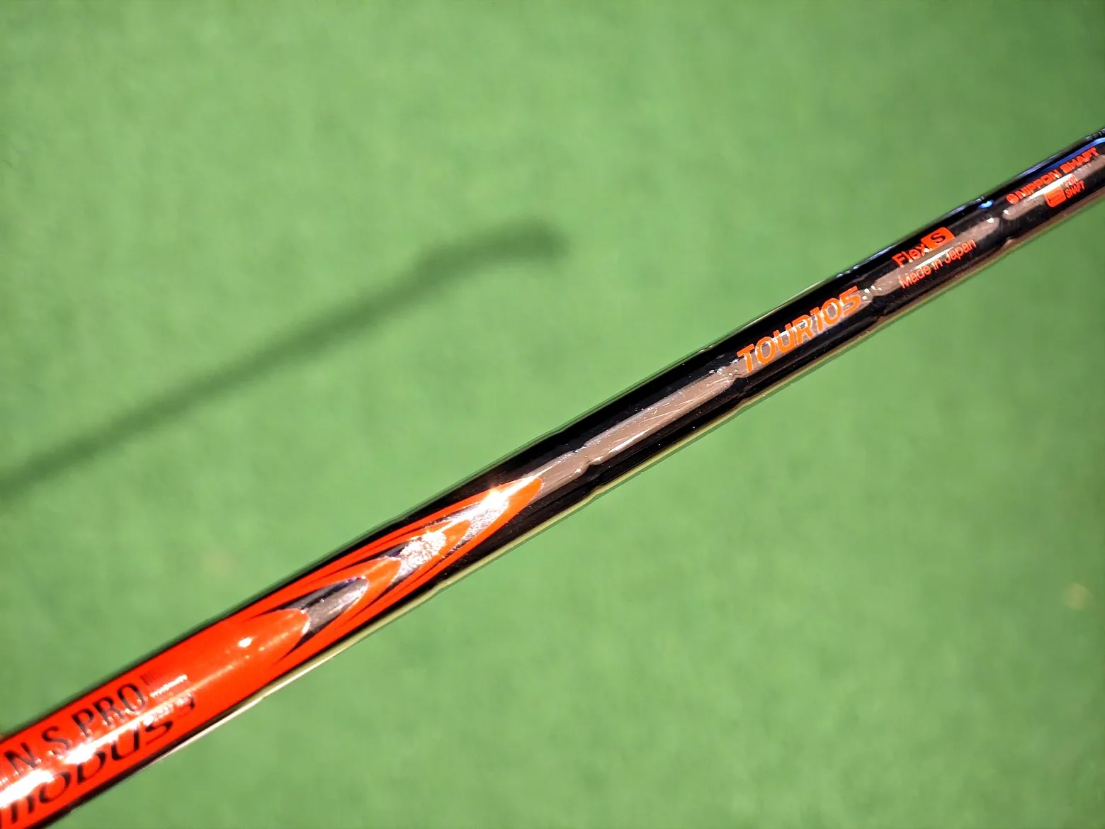 N.S.PRO MODUS3 TOUR105のシャフトラベル