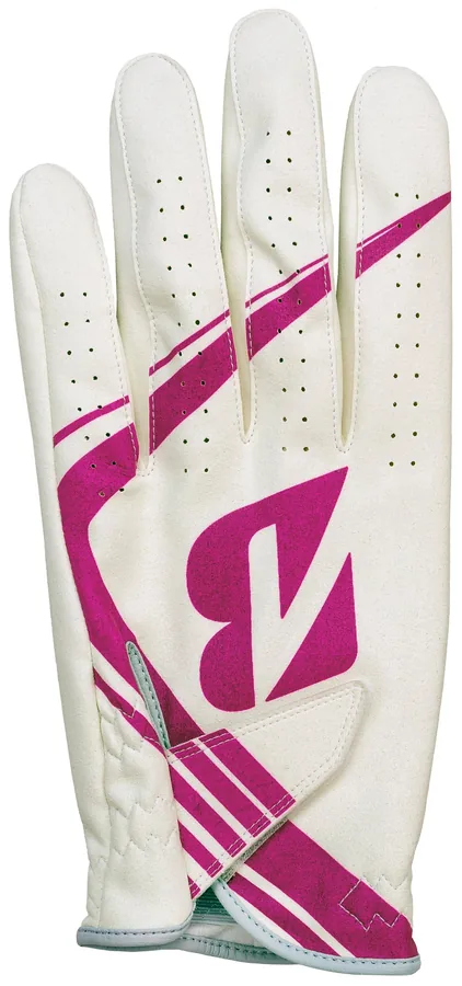 ブリヂストン TOUR GLOVE COLOR MODEL PKピンクの甲側