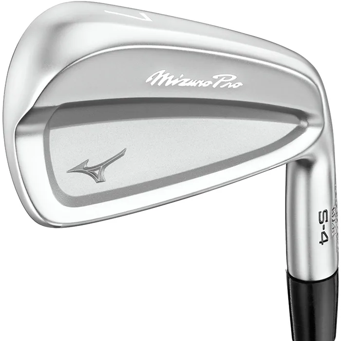 ミズノ Mizuno Pro S-4 アイアンのバックフェース(7番・ネックにS-4の刻印)